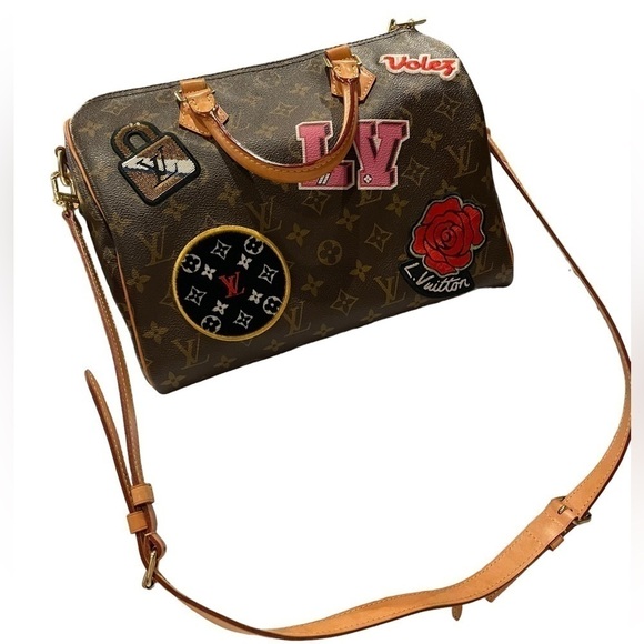 Louis Vuitton | Speedy Bandouliere 30 Multi-Color Monogram Patches Handbag - Picture 7 of 16